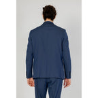 Antony Morato Blue Polyester Blazer