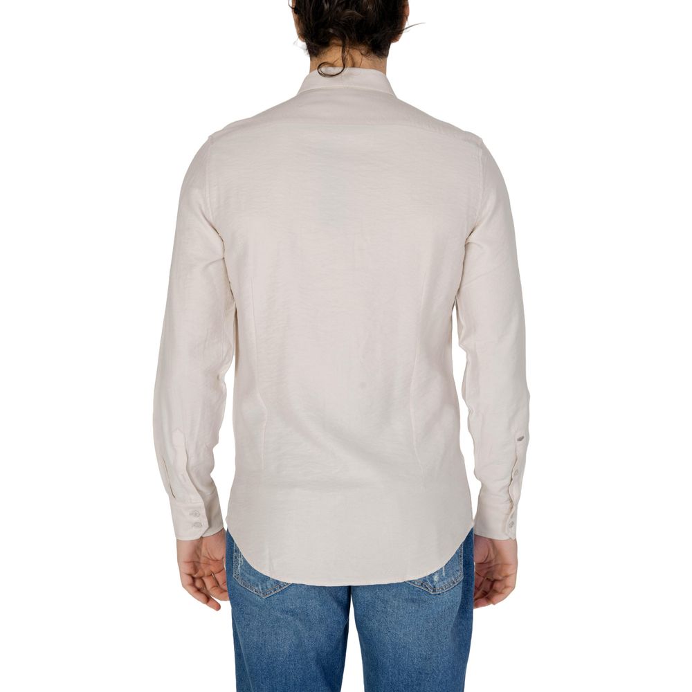 Antony Morato Beige Viscose Dress Shirt