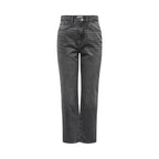 Only Gray Cotton Mom Jeans