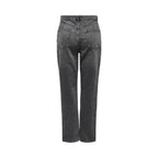 Only Gray Cotton Mom Jeans
