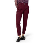 Street One Bordeaux Polyester Chino Pants