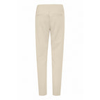 ICHI Beige Polyester Casual Pants