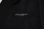 Dolce & Gabbana Black STAFF Wool Striped Vest