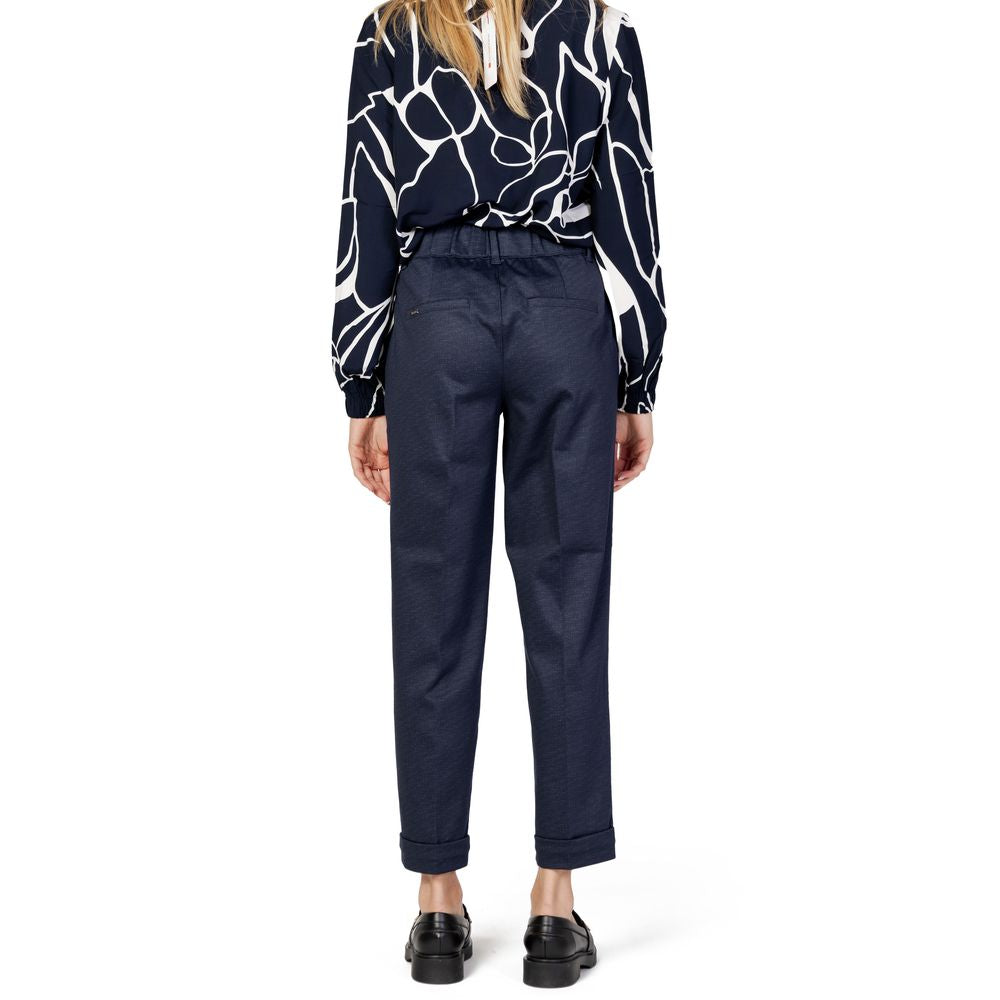 Street One Blue Viscose Chino Pants