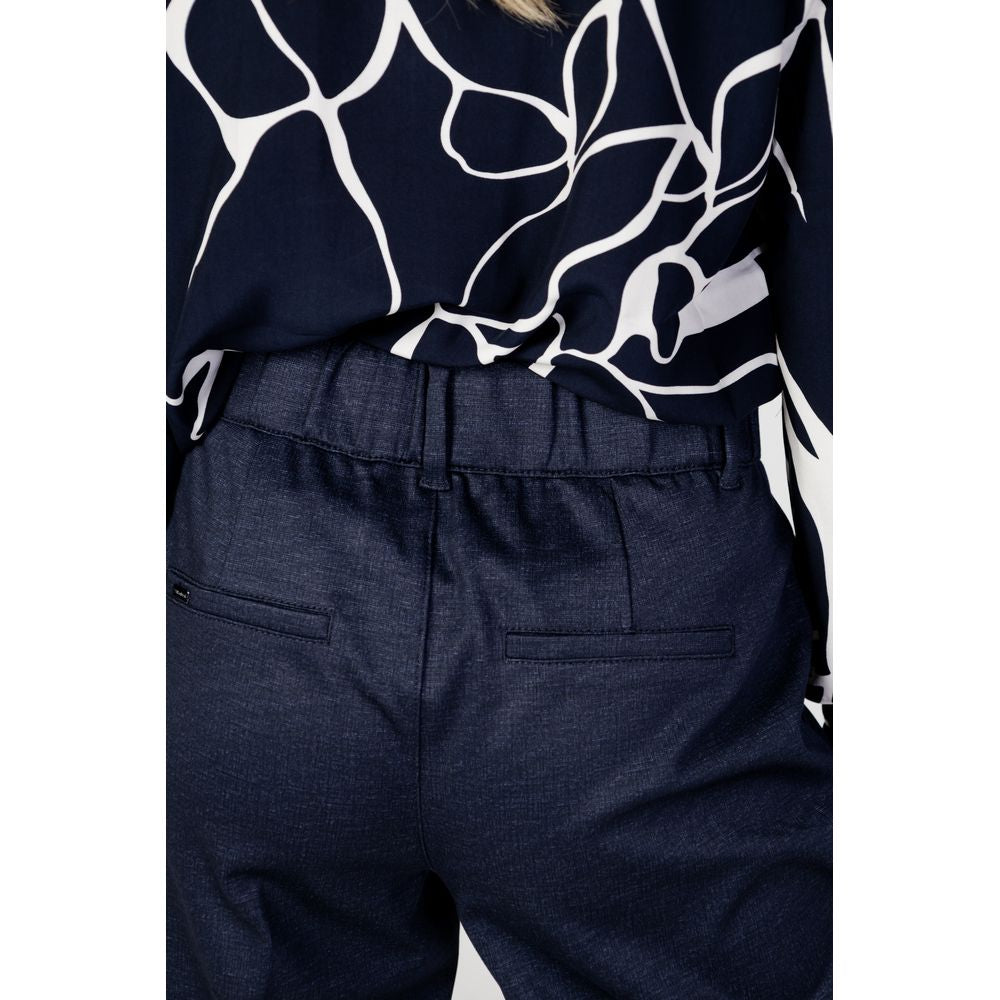 Street One Blue Viscose Chino Pants