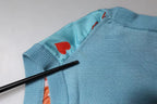 Dolce & Gabbana Blue Drawing Cashmere Sleeveless Tank Top