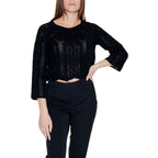 Vero Moda Black Cotton Sweatshirt