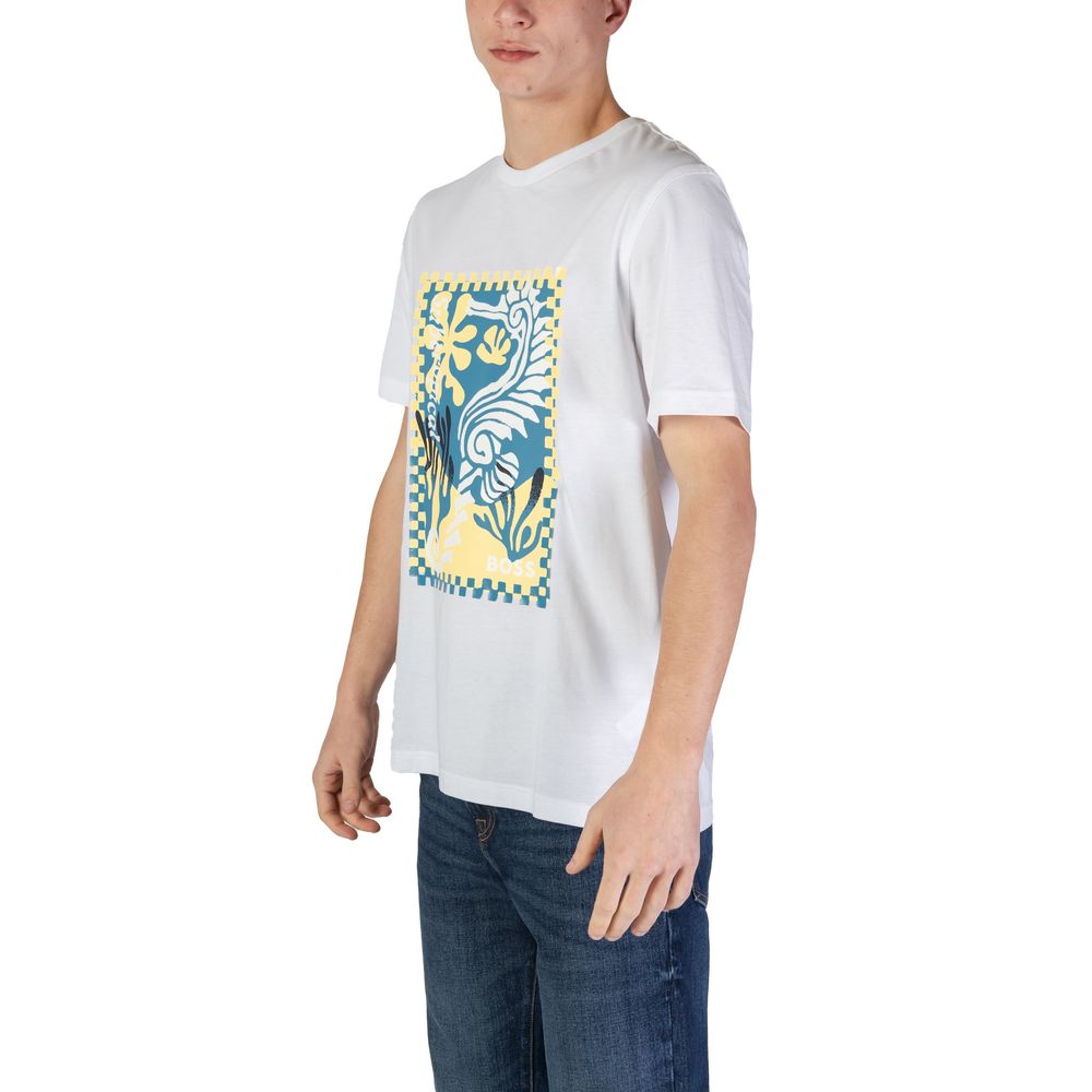 Hugo Boss White Cotton Clothing
