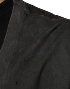 Dolce & Gabbana Black Cotton Crew Neck Short Sleeves T-shirt