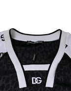 Dolce & Gabbana Black White Logo Men Short Sleeves T-shirt