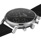 Cluse Black Leather Dress Watch