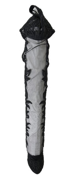 Dolce & Gabbana Black Floral Embroidered Socks Boots