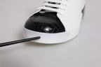 Dolce & Gabbana White Leather Logo Portofino Sneaker Shoes