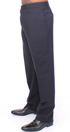 Dolce & Gabbana Black Wool Stretch Pleated Pants
