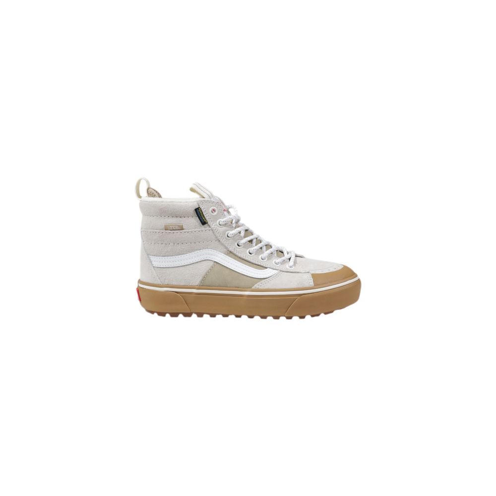 Vans Beige Leather High Top Sneakers