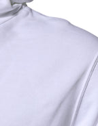 Dolce & Gabbana White Logo Hooded Pullover Sweatshirt Sweater