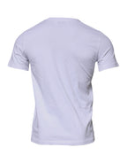 Dolce & Gabbana White DG Logo Cotton Crew Neck T-shirt