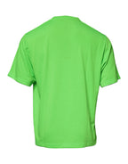 Dolce & Gabbana Green DG Logo Cotton Crew Neck T-shirt