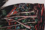 Dolce & Gabbana Black Volcano Sicily Short Sleeve T-Shirt