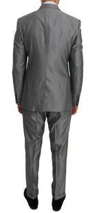 Dolce & Gabbana Black Stretch Crystal Bee Slim Fit Suit