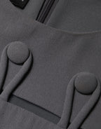 Emporio Armani Gray Round Neck Sleeveless A-line Mini Dress