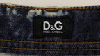 Dolce & Gabbana Blue D&G Cotton Washed Jeans Denim Shorts