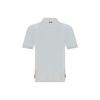 Thom Browne White Cotton Polo Shirt