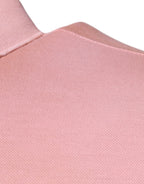 Dolce & Gabbana Pink Crown Collared Short Sleeve Polo T-shirt