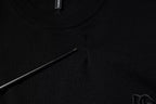 Dolce & Gabbana Black Logo Wool Crew Neck Pullover Sweater
