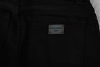 Dolce & Gabbana Black Mid Waist Slim Denim Cotton Stretch Jeans