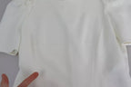Dolce & Gabbana White Viscose Stretch Short Sleeves Blouse Top
