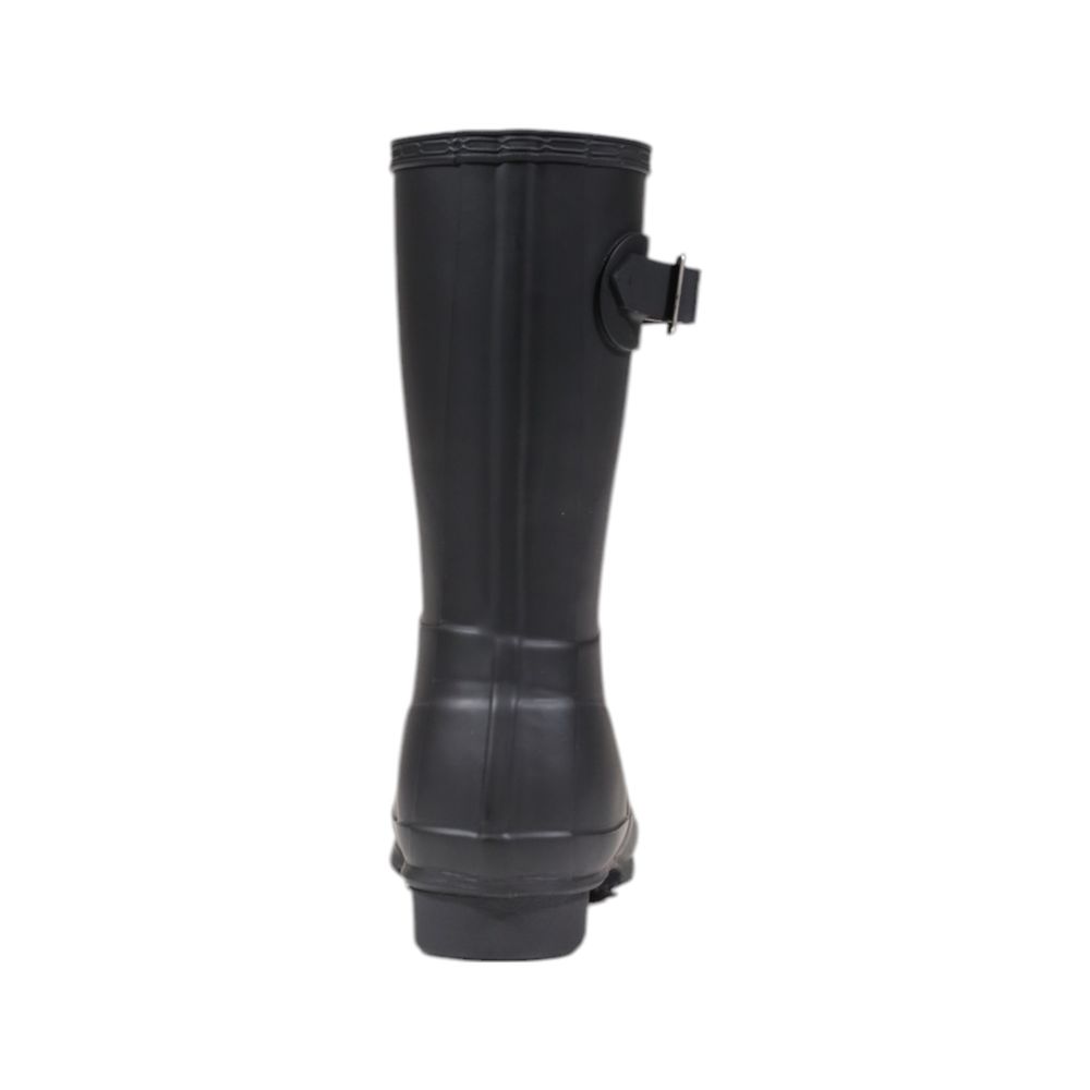 Hunter Black Recycled Polyester Ankle Boots