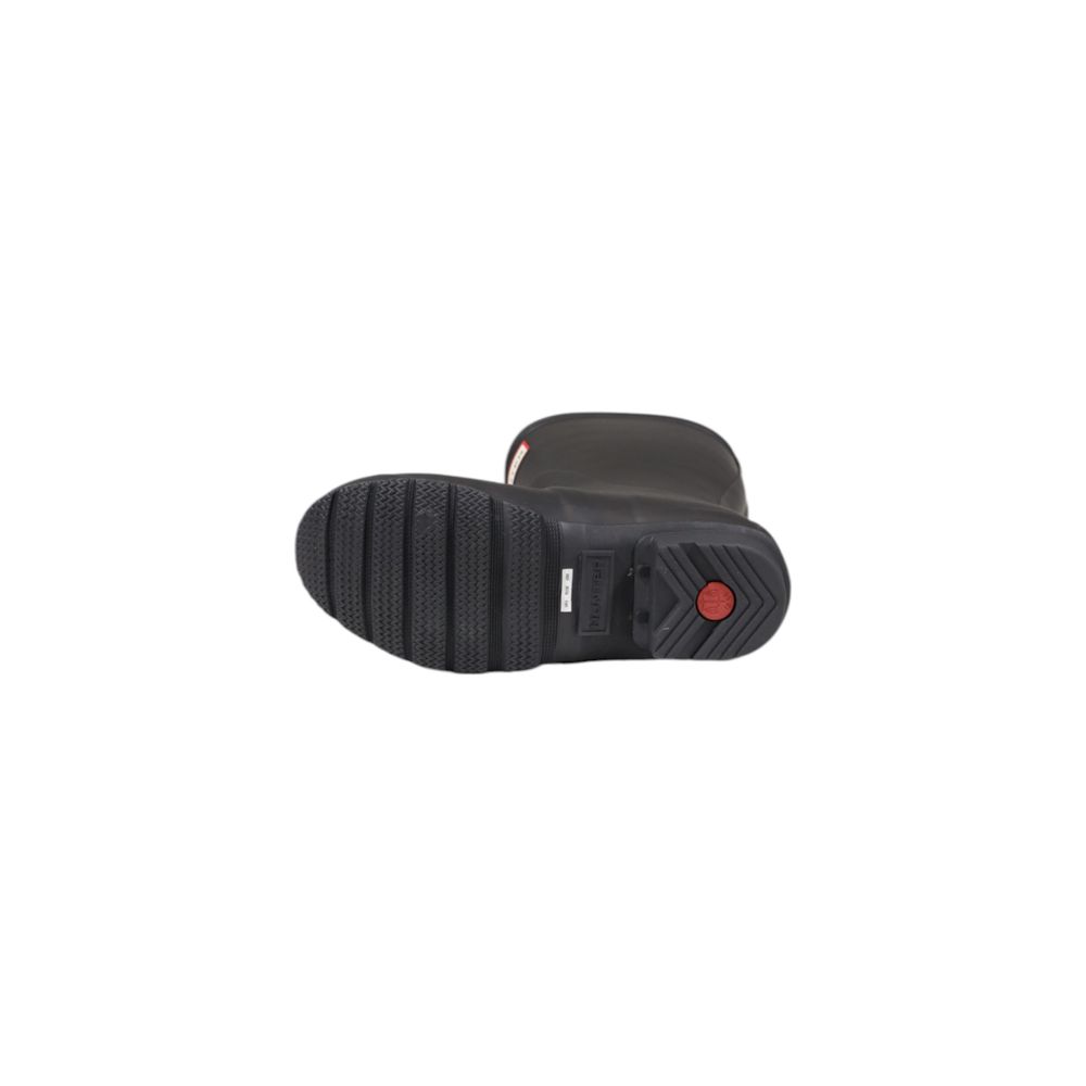 Hunter Black Recycled Polyester Ankle Boots