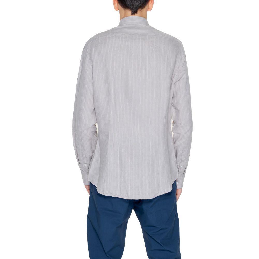Calvin Klein Beige Linen Dress Shirt