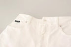 Dolce & Gabbana White MONICA Boot Cut Cotton Denim Jeans