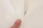Dolce & Gabbana White High Waist Tapered Wool Pants