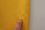 Dolce & Gabbana Yellow Viscose Sleeveless Sheath Midi Dress