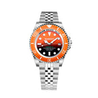 Bobroff Silver Stainless Steel Sport Watch