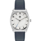 Adidas Blue Leather Dress Watch