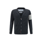 Thom Browne Gray Wool Oves Aries Cardigan