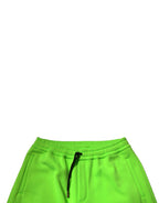 Dolce & Gabbana Green Patchwork Cargo Bermuda Shorts