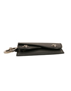 Dolce & Gabbana Black Leather Card Case Keychain Key Holder