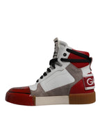 Dolce & Gabbana Multicolor Leather High Top Sneakers Shoes