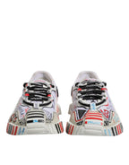 Dolce & Gabbana Multicolor Suede Fabric NS1 Sneakers Shoes