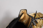 Dolce & Gabbana Gold Stretch Lace Up NS1 Sneakers Shoes