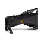 Dolce & Gabbana Black Snake Skin  Platform Sandals