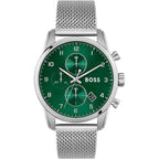 Hugo Boss Silver Stainless Steel Dress Watch