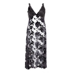 Lardini Black Viscose Cocktail Dress