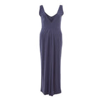 Lardini Blue Viscose Casual Dress