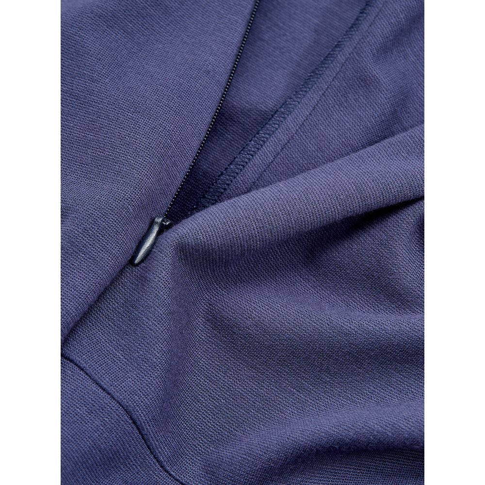 Lardini Blue Viscose Casual Dress
